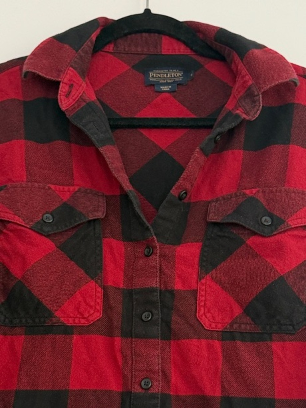 Pendleton Red and Black Buffalo Plaid Shirt